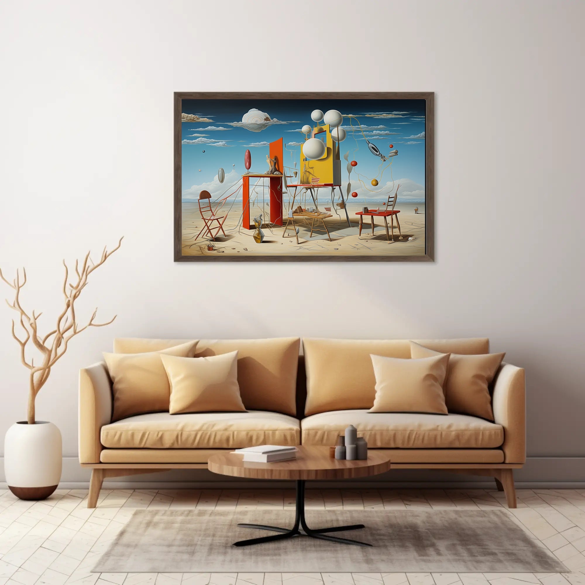 Surreal Desert Dreamscape Artistic Poster