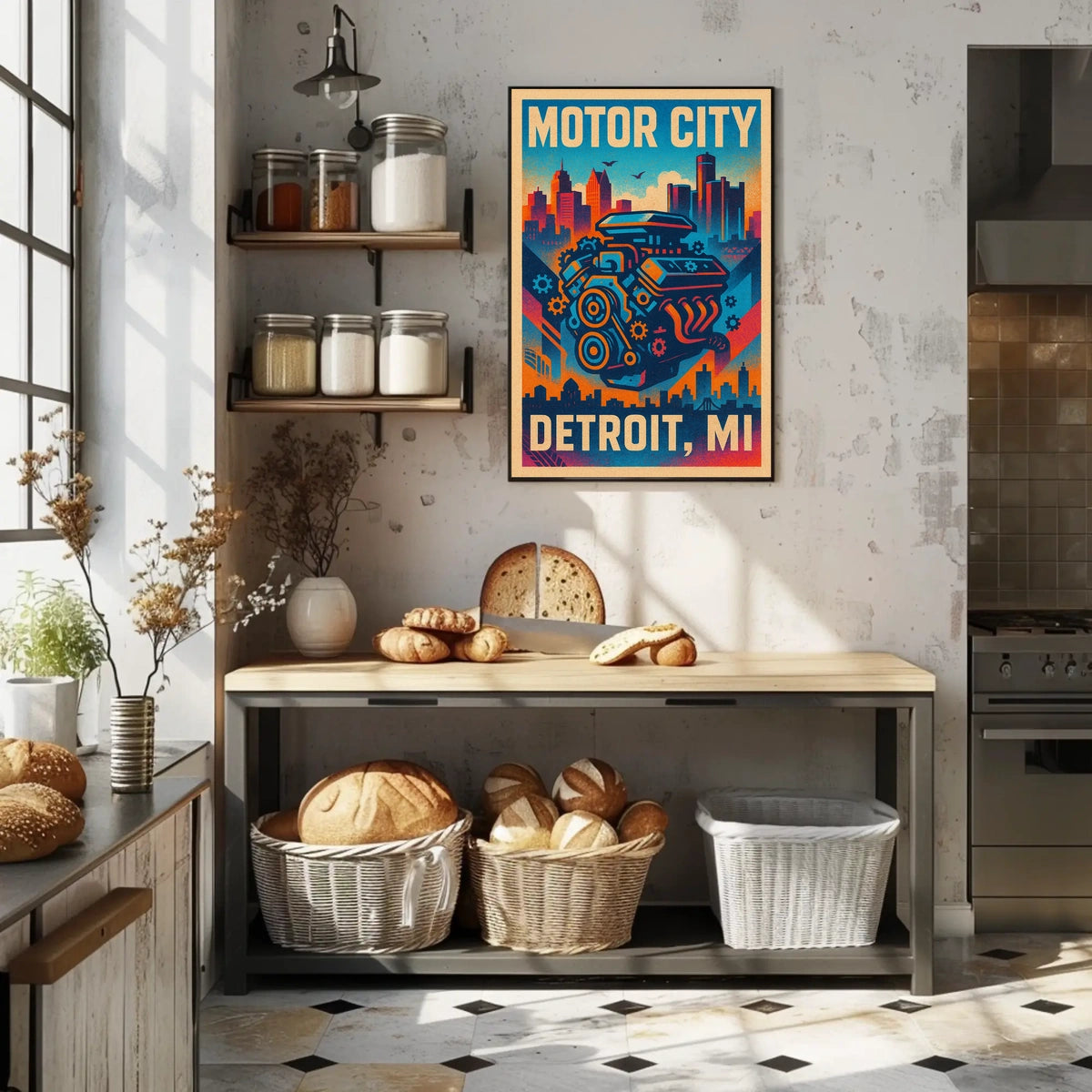 Motor City Detroit, MI Poster