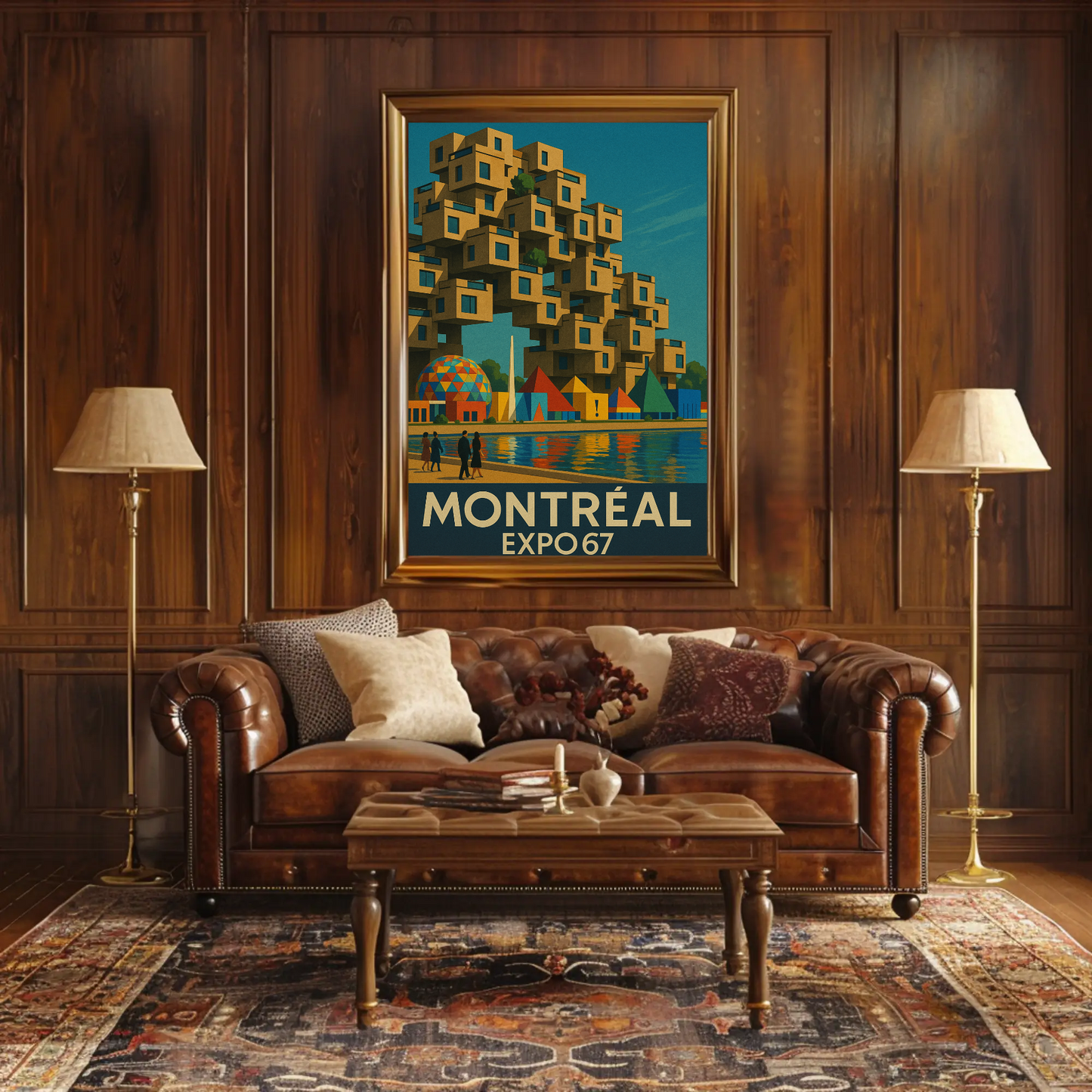 Montreal Expo 67 Habitat Travel Poster