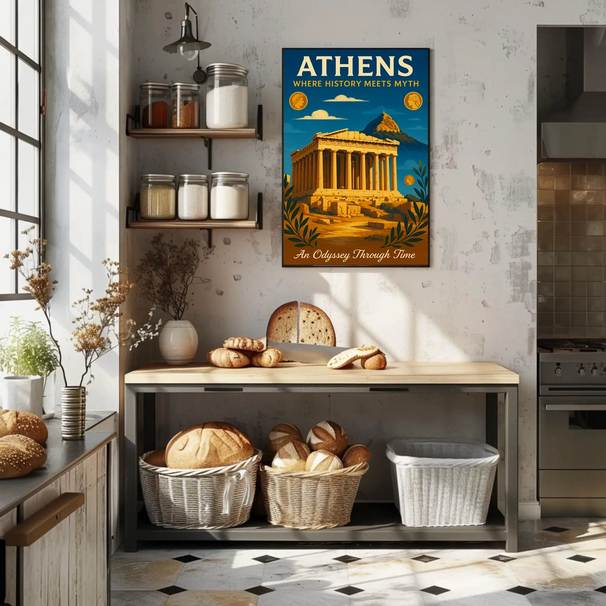 Athens Where History Meets Myth Poster