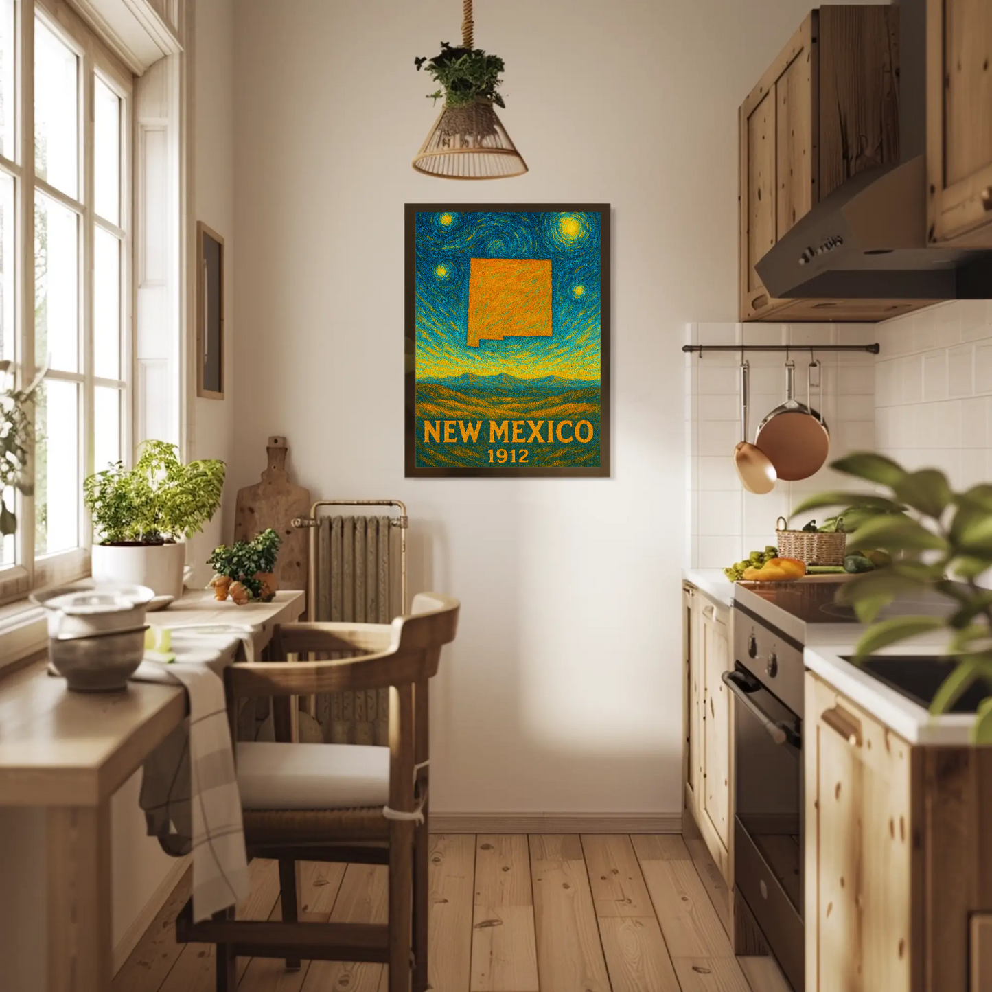 New Mexico Starry Night Poster