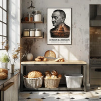 Lyndon B. Johnson 36th President of the United States Reflections Poster