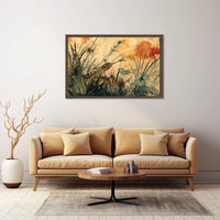 Roadrunner in Serene Watercolor Landscape Poster