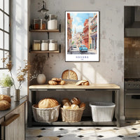 Havana Vintage Car Street Scene Urban or Cityscape Poster PosterGoat