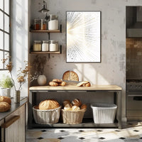 Vintage Cityscape Skyscrapers Art Deco Poster