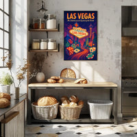 Las Vegas Poster Entertainment Capital Wall Art for Fans