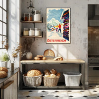 Österreich Winter Adventure Poster PosterGoat