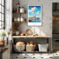 Galway Ireland Cityscape Travel Poster