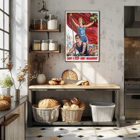 Soviet Sports Propaganda Athletic Poster Celebrating National Unity