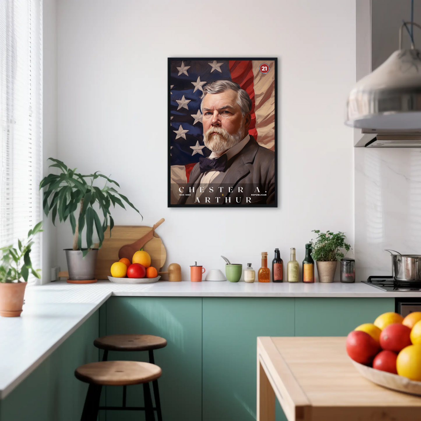 Chester A. Arthur 21st President Of The United States Portrait