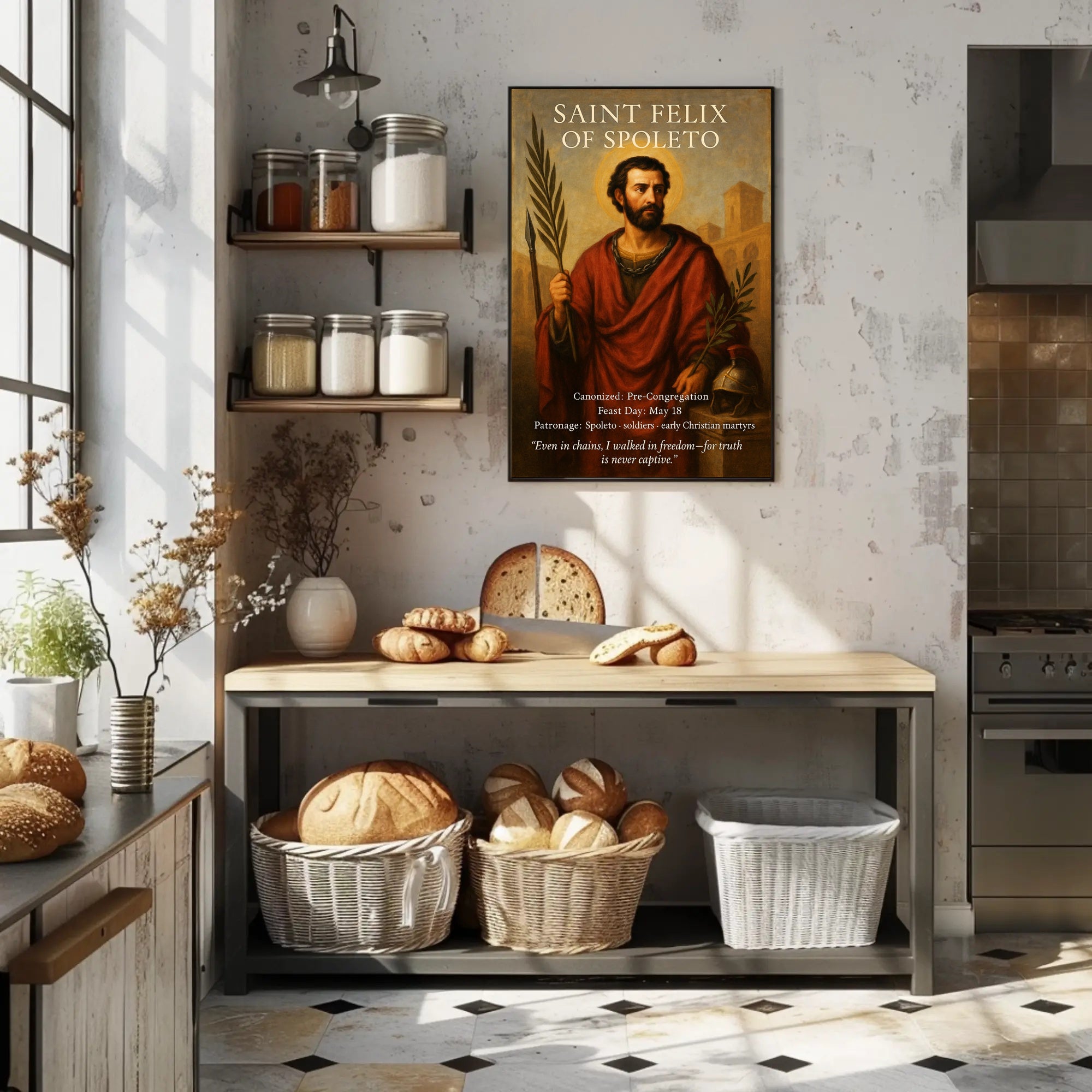 Saint Felix of Spoleto Poster PosterGoat