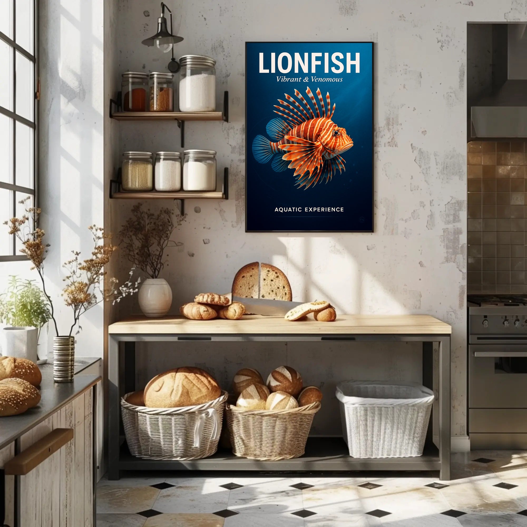Lionfish Vibrant & Venomous Poster PosterGoat