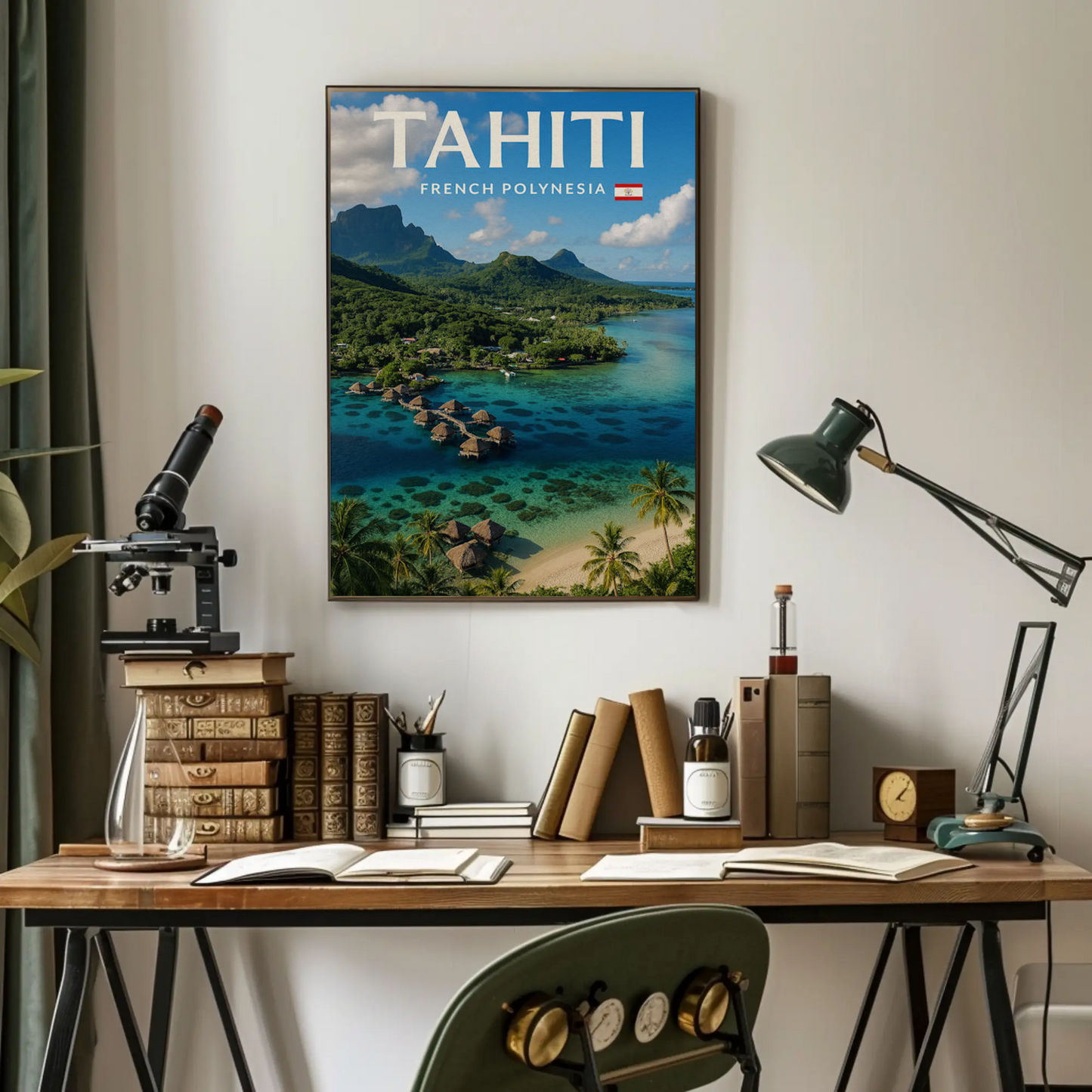 Tahiti French Polynesia Tropical Island Paradise Poster