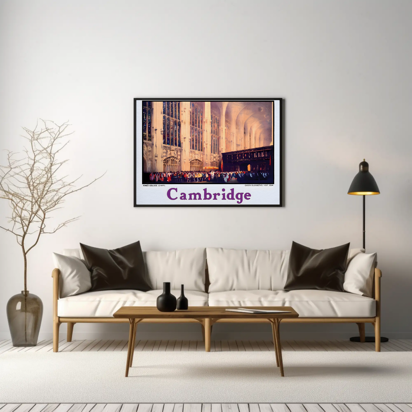 Cambridge King's College Chapel Poster