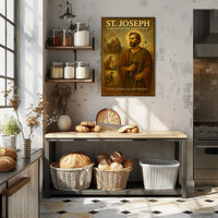 St. Joseph Guardian of the Holy Family Poster PosterGoat