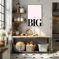 THINK BIG Minimalist Motivational or Quote Poster PosterGoat