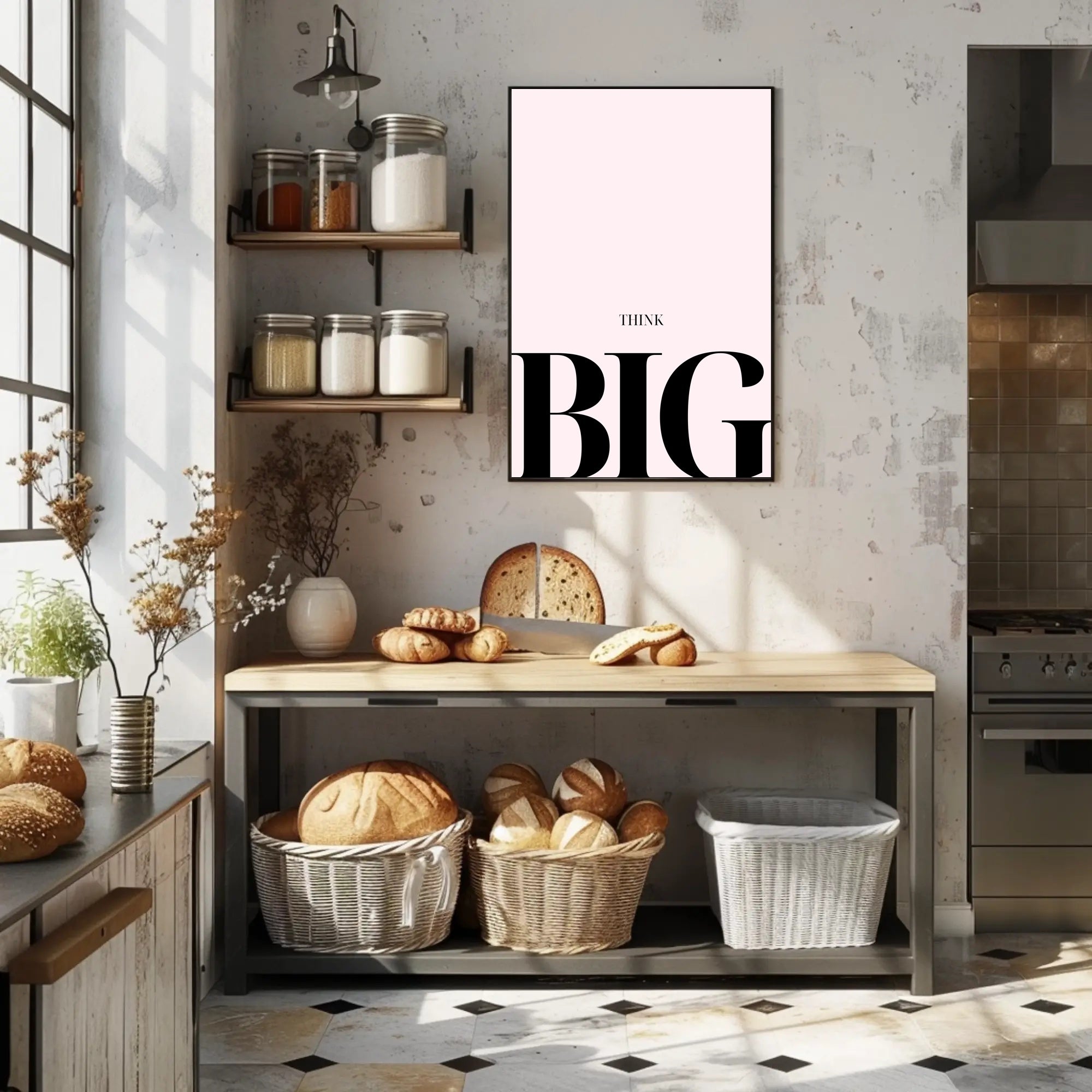 THINK BIG Minimalist Motivational or Quote Poster PosterGoat