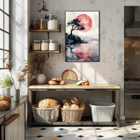 Vintage Car and Landmark Art Deco Poster