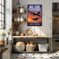 KC-135 Stratotanker Flying Gas Station Poster PosterGoat
