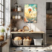 Skyward Journey Travel Poster Art Print Decor for Wanderlust Lovers