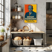Eisenhower Vintage Pop Art Patriot History Poster