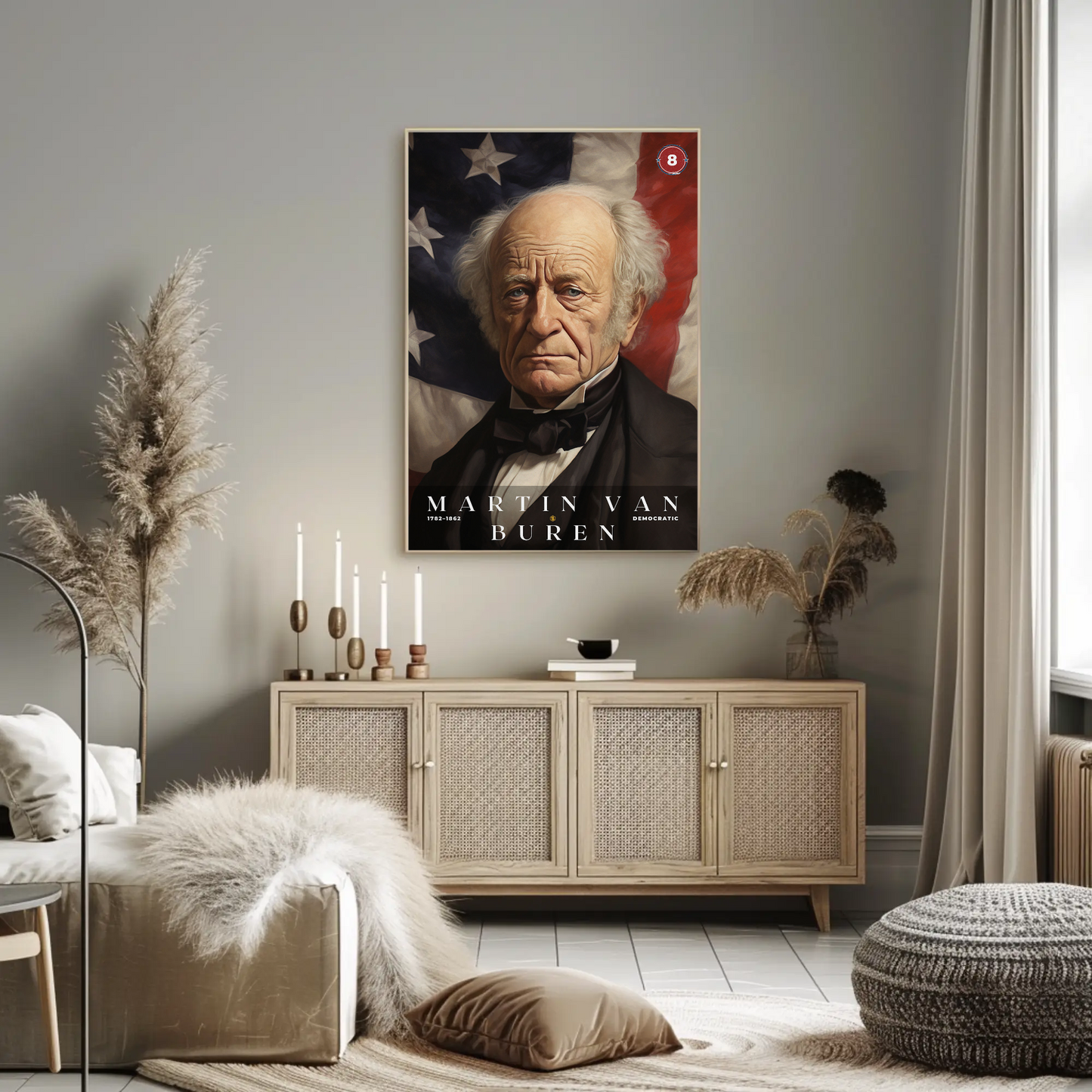 Martin Van Buren 8th President Of The United States Portrait