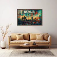 Berlin Skyline Art Poster