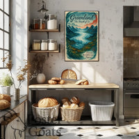 Greenland Glacier Adventure Sunrise Travel Poster