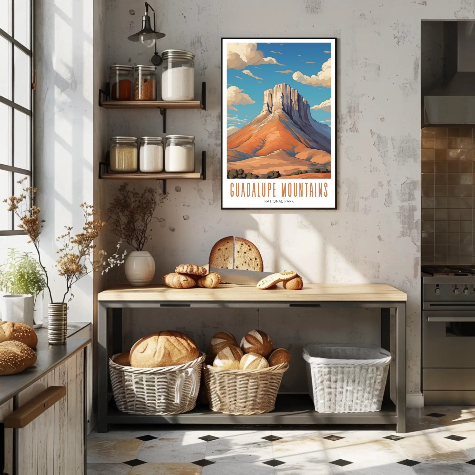 Guadalupe Mountains National Park Poster Scenic Print