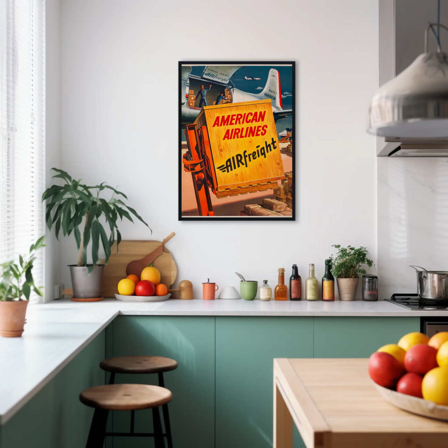 American Airlines Airfreight Poster
