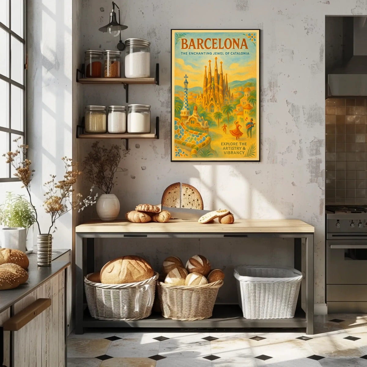 Barcelona The Enchanting Jewel of Catalonia Poster