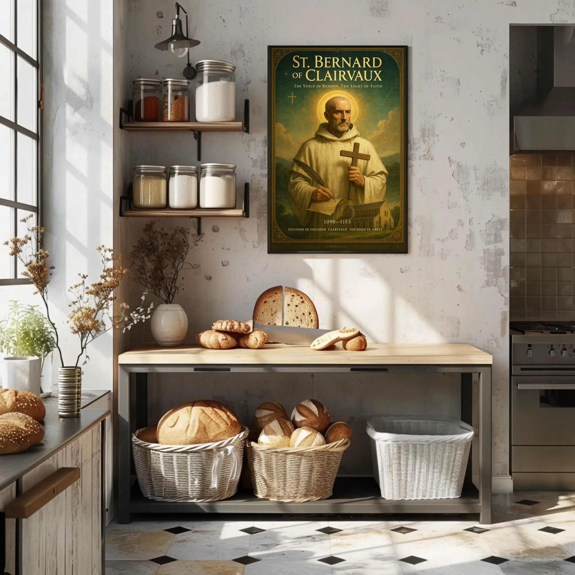St. Bernard of Clairvaux Poster PosterGoat