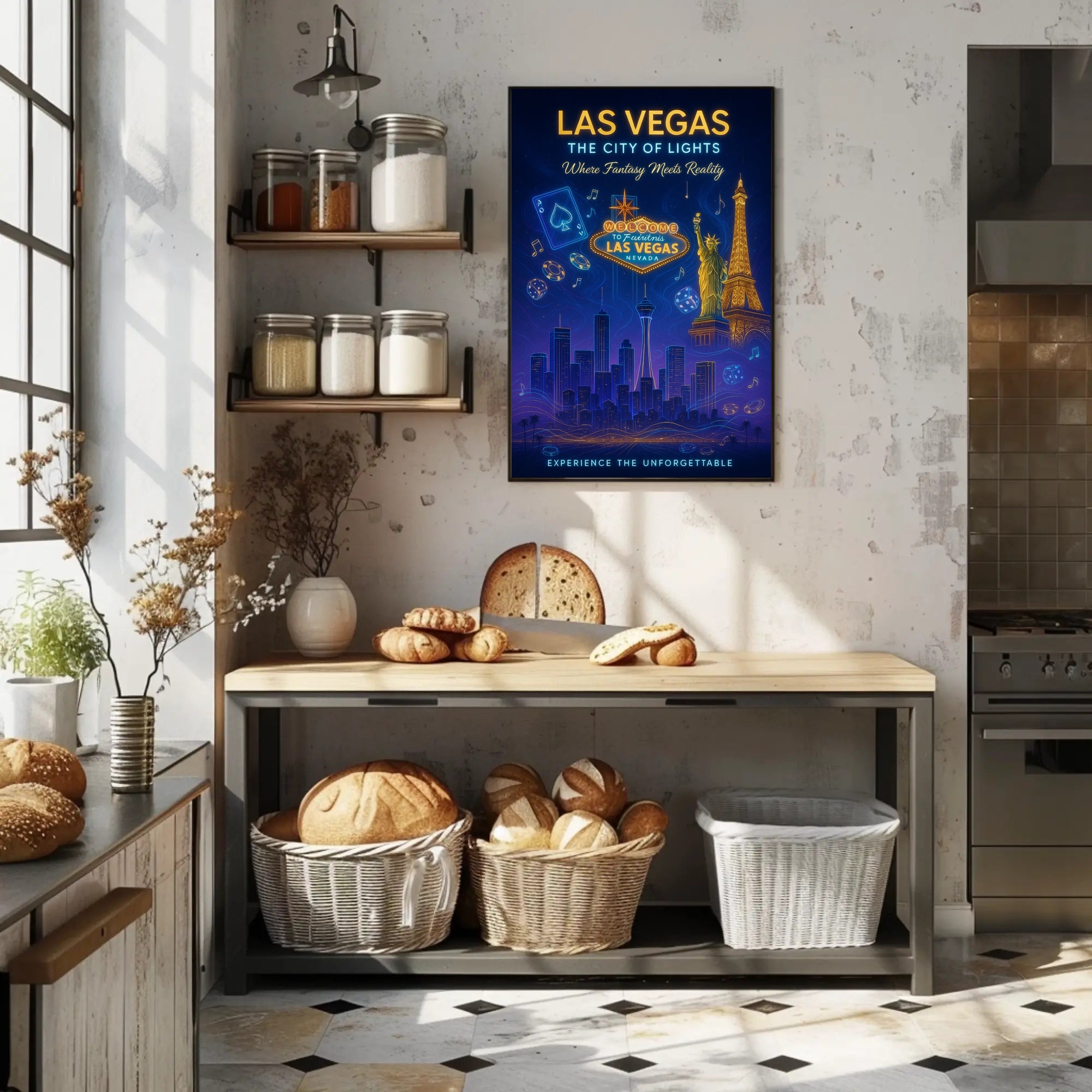 Las Vegas The City of Lights Poster PosterGoat