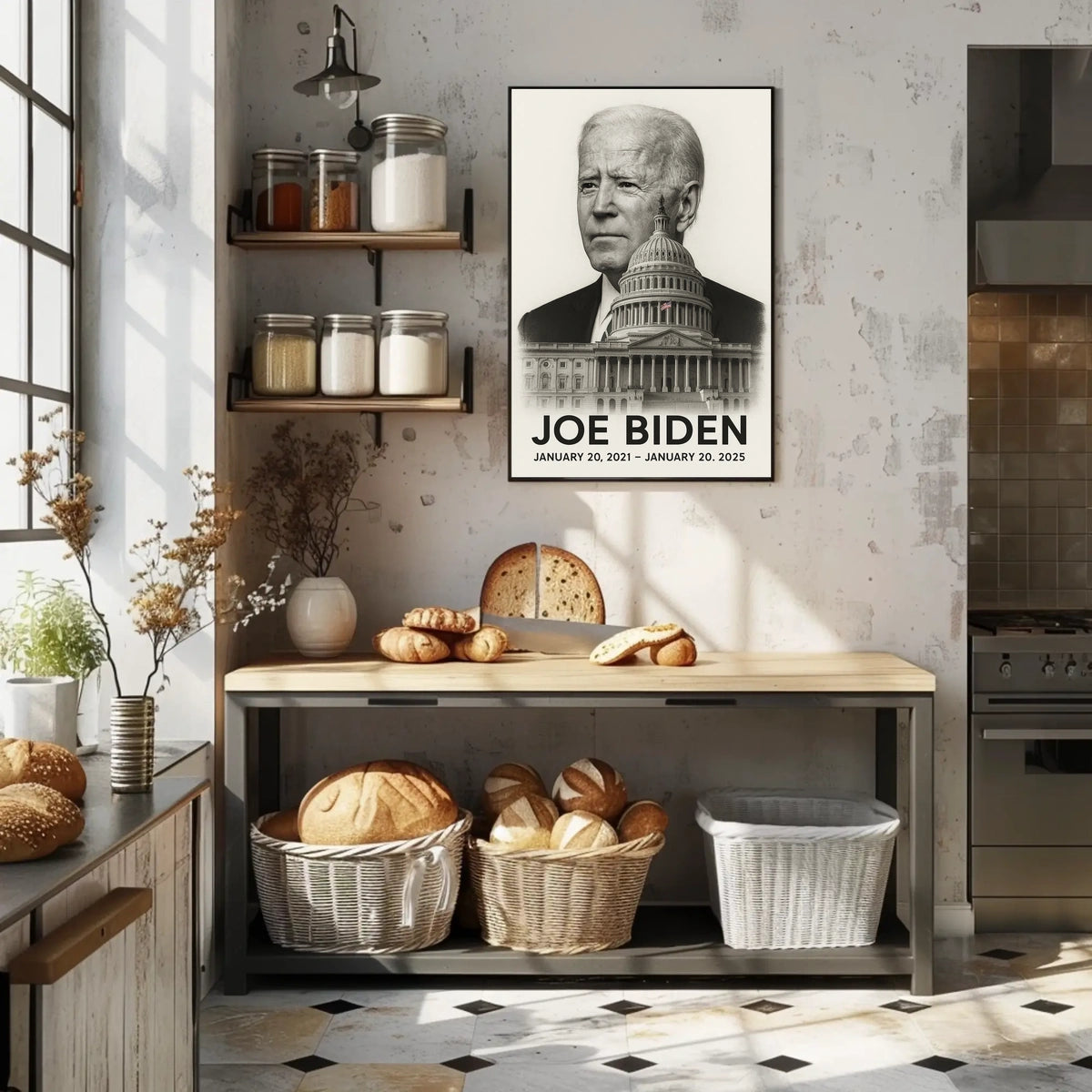 Joe Biden 46th President of the United States Reflections Poster