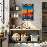 Toronto Skyline Art Poster