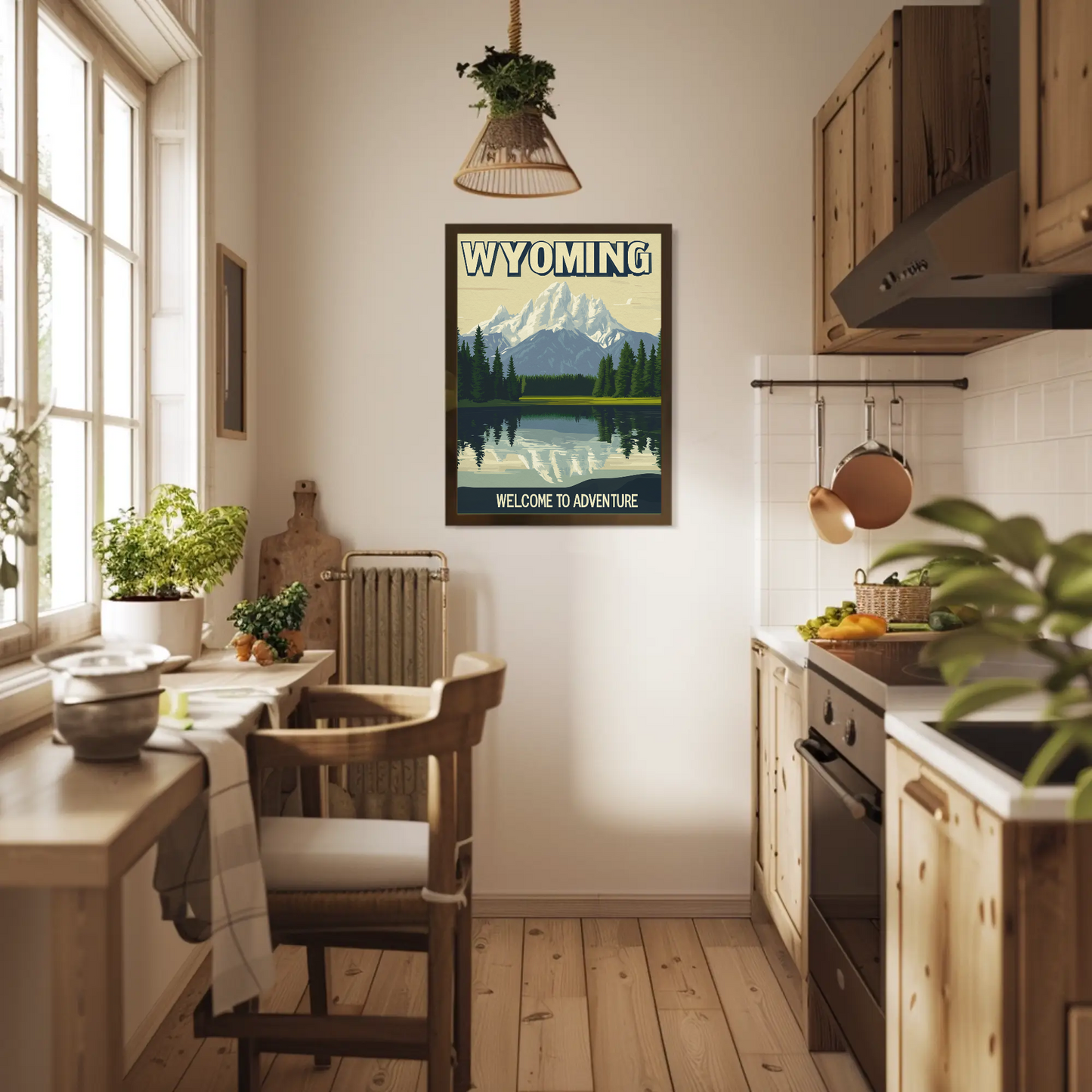 Wyoming Adventure Vintage Poster