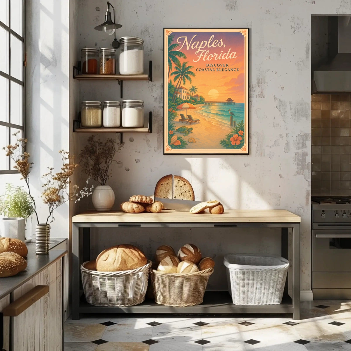 Naples, Florida Discover Coastal Elegance Poster