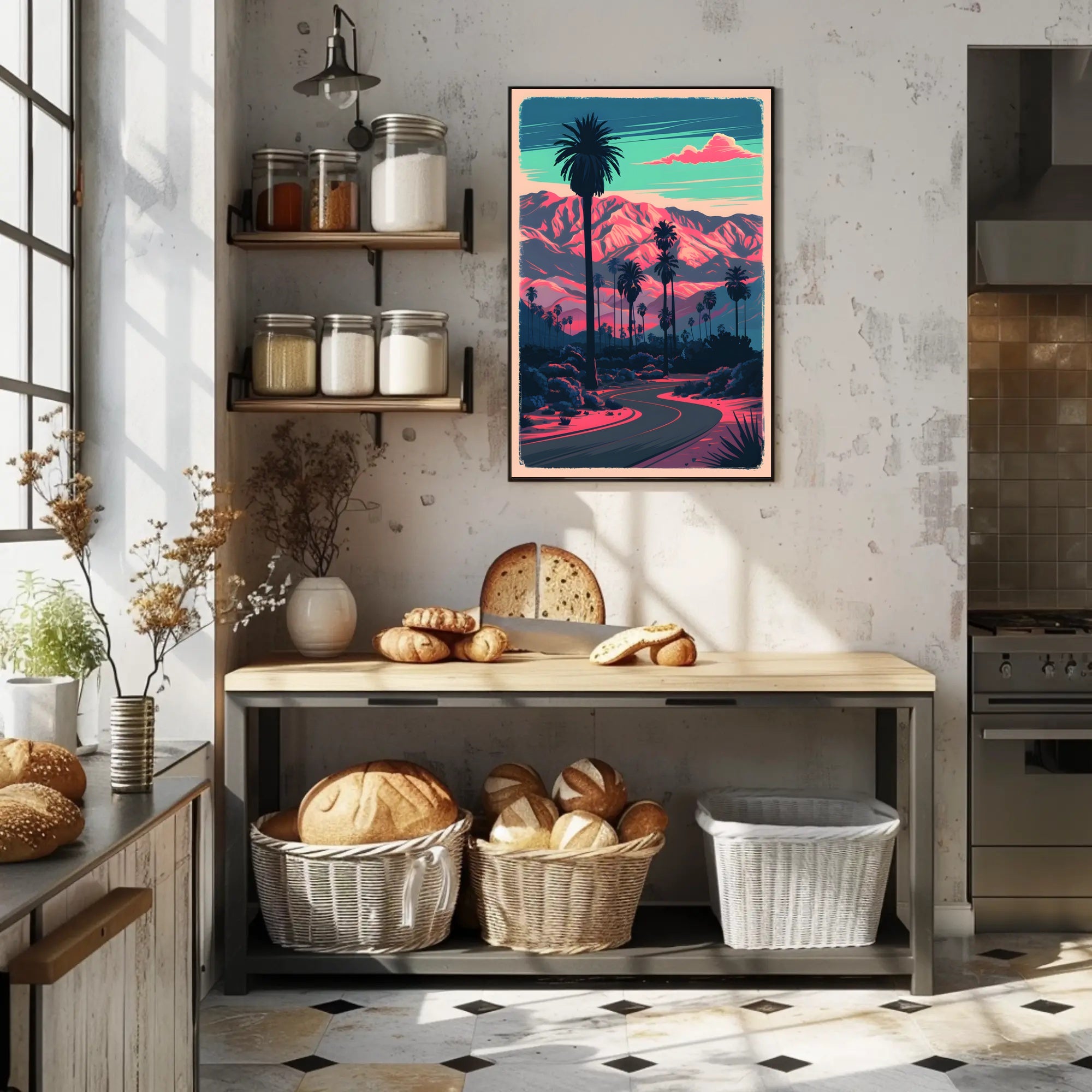 Desert Sunset Serenity Poster