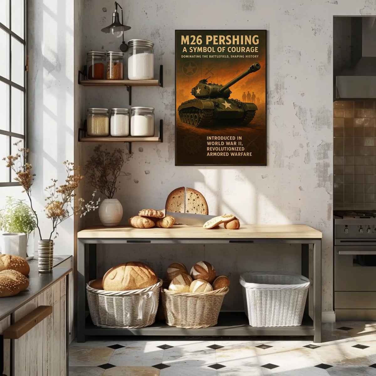 M26 Pershing A Symbol of Courage Poster