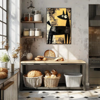 Abstract Canine Poster Modern Minimalist Dog Wall Art