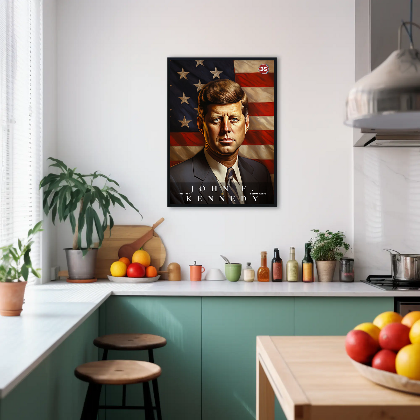John F. Kennedy 35th President Of The United States Portrait