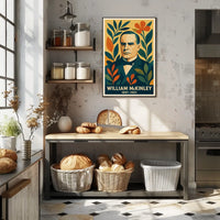 William McKinley Patriotic Vintage Modern Poster