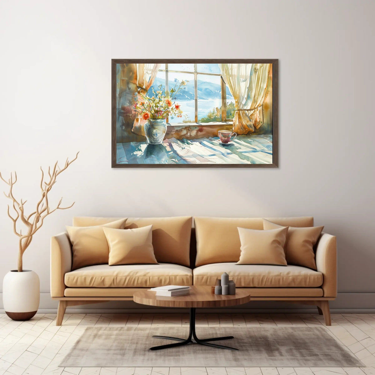 Morning Serenity by the Window Poster