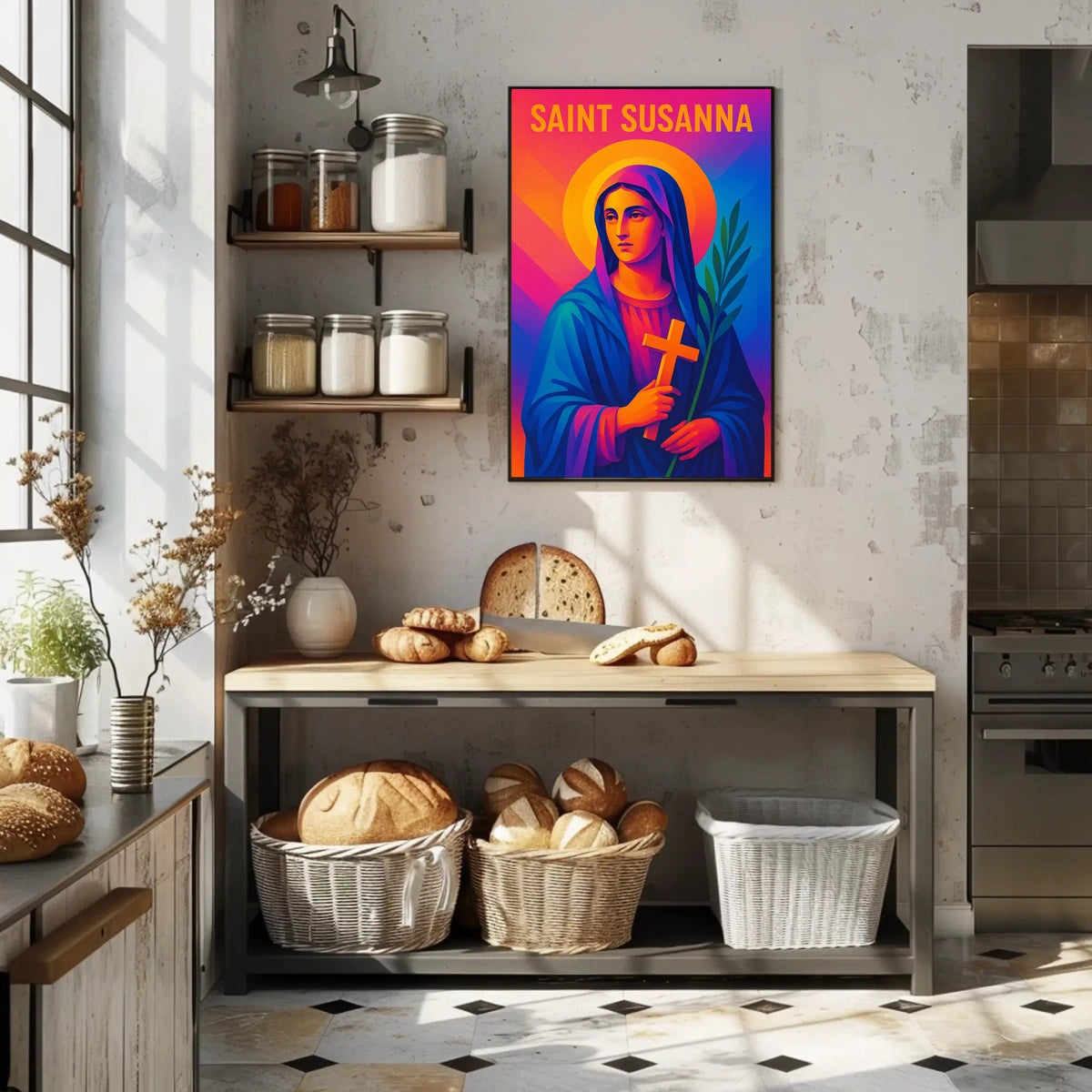 Saint Susanna Illustration Poster