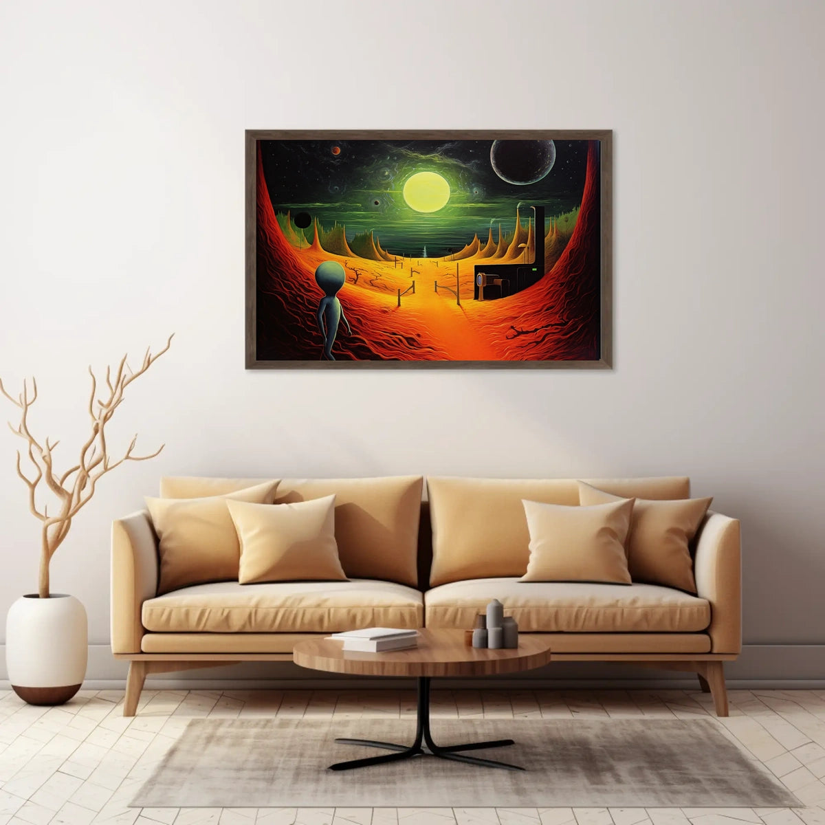 Alien Landscape Adventure Poster