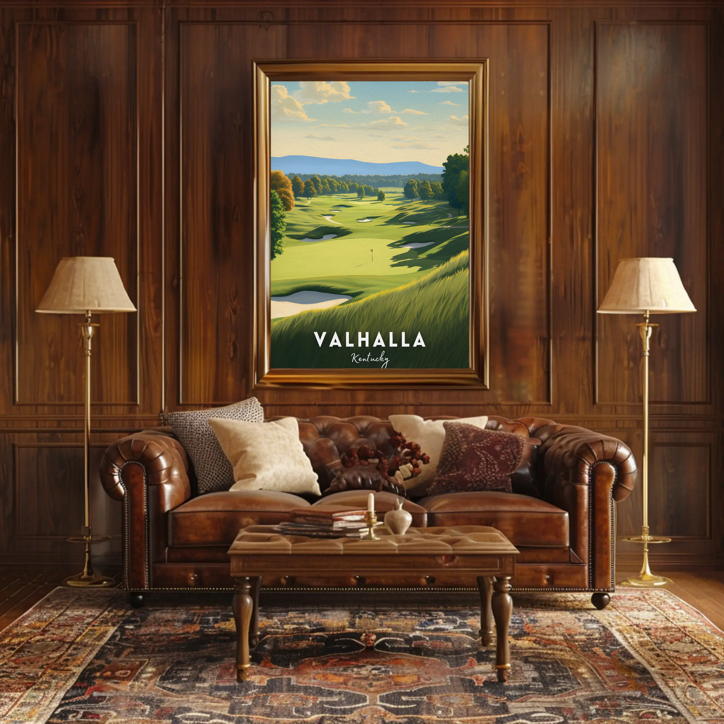 Valhalla Kentucky Golf Course Travel Poster