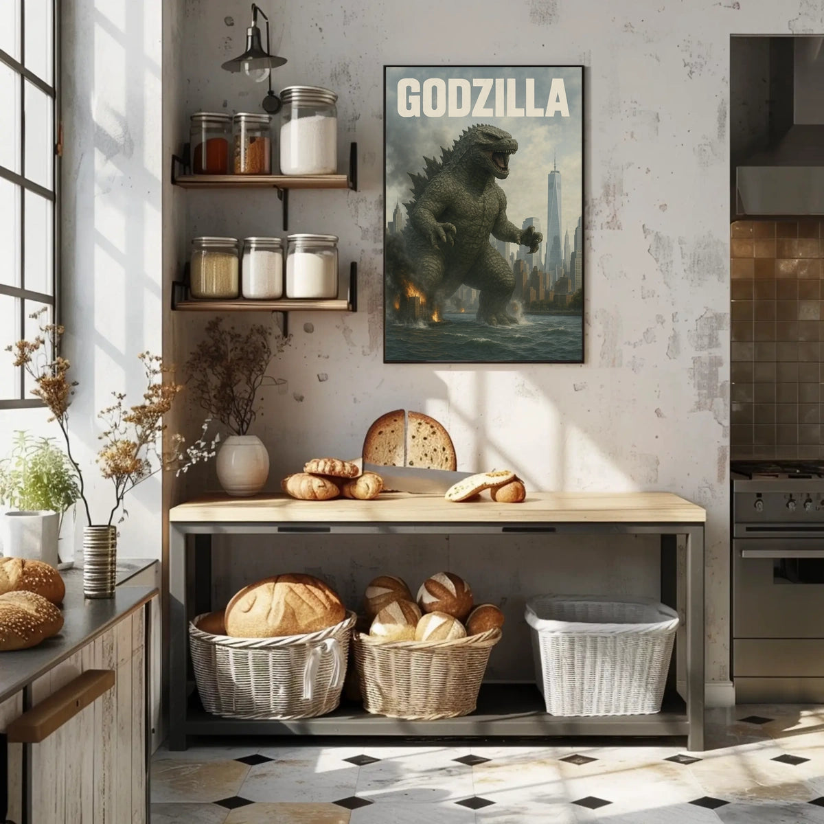 Godzilla Strikes the City Poster