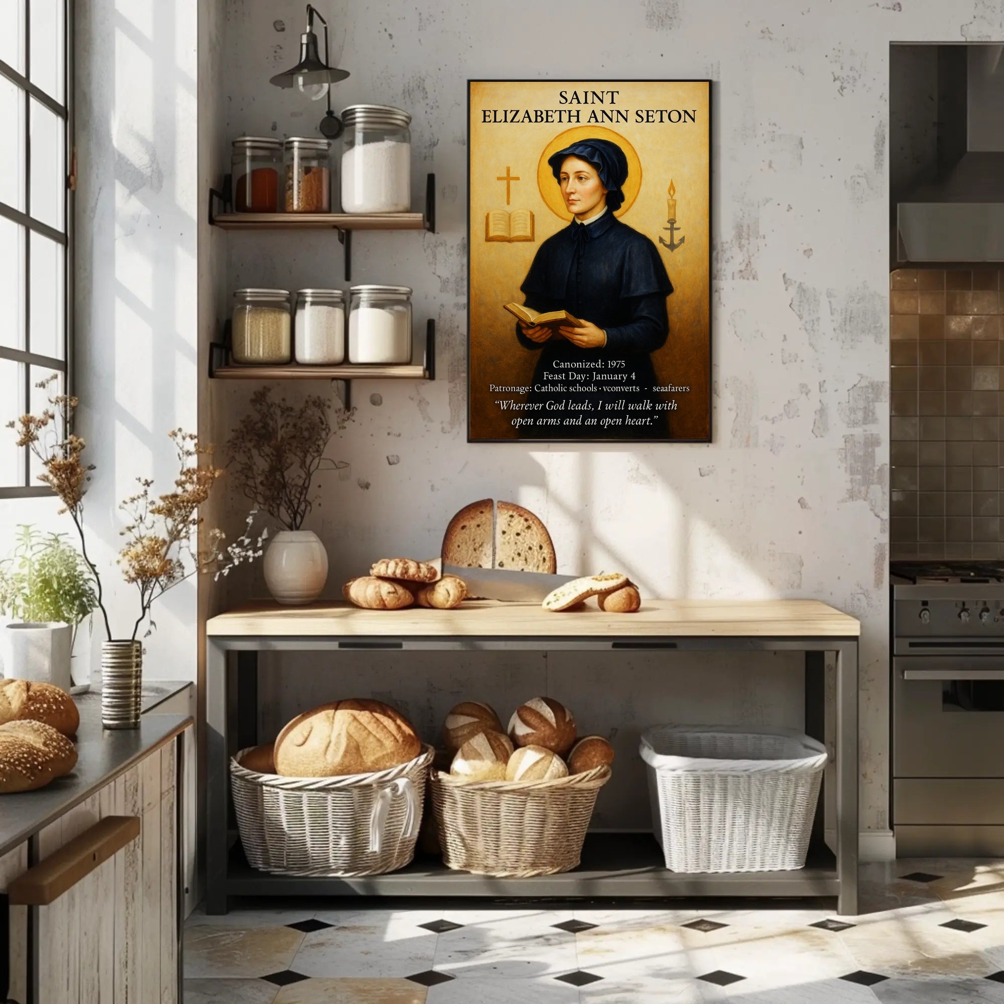 Saint Elizabeth Ann Seton Poster PosterGoat