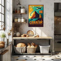 Gibraltar Adventure Vintage Art Travel Poster PosterGoat