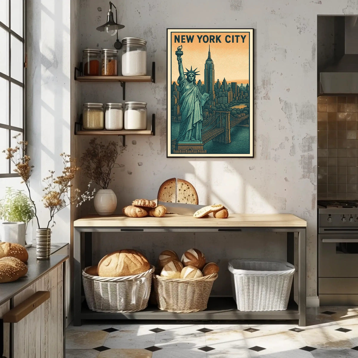 Iconic New York City Vintage Poster For Urban Decor Lovers